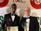 SGA Group CFO Joseph Thuku and CEO & Chairman Mr Julius Delahaije during the award ceremony where SGA was recognised for having the highest growth in taxes over the last decade