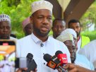 Said Abdalla, aka 'Saido' speaks to the press in Mombasa.